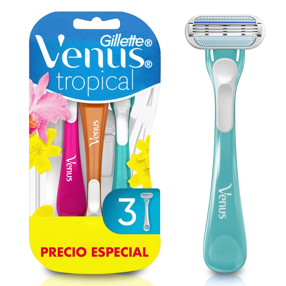 Liqui Maquinas Para Depilar Gillette Venus Tropical 3Un