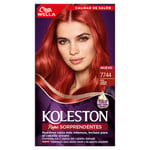 Koleston Kit Tintura Permanente 7744 Rojo Ardiente