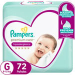 Pañales Pampers Premium Care Talla G 72 Un