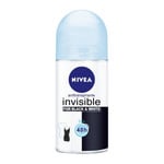Antitranspirante Nivea Black & White Invisible Toque Seda Roll On 50Ml