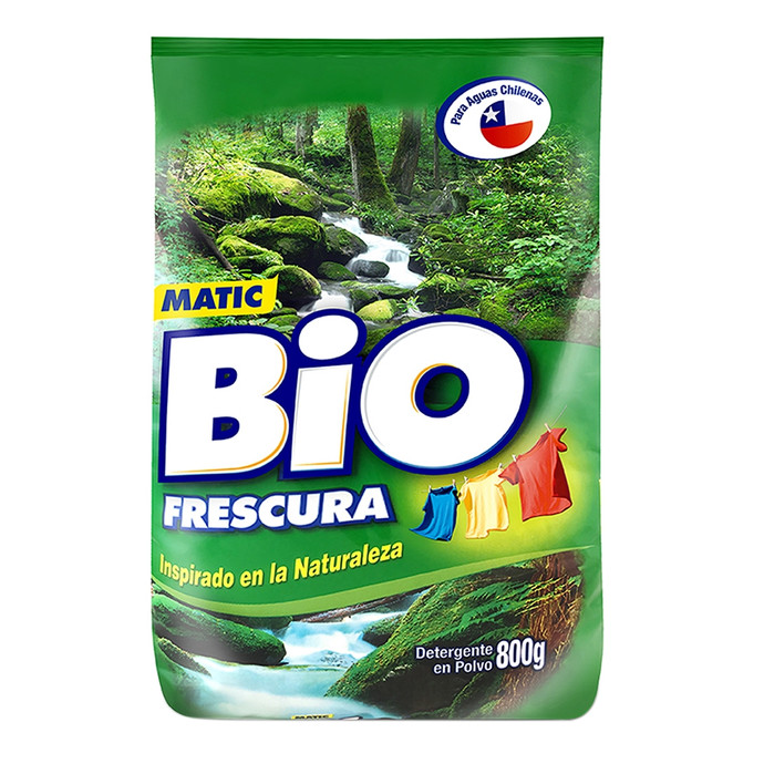Biofrescura Detergente Polvo Bosque Nativo 800 Grs - Bio Frescura Detergente Polvo 800 Gr.