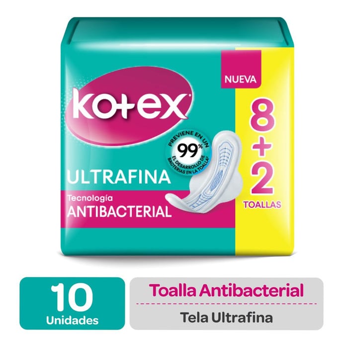 Kotex Toalla Ultra Fina Antibacterial T.Suave Con Alas X 10 - CPTHKOT119.jpg