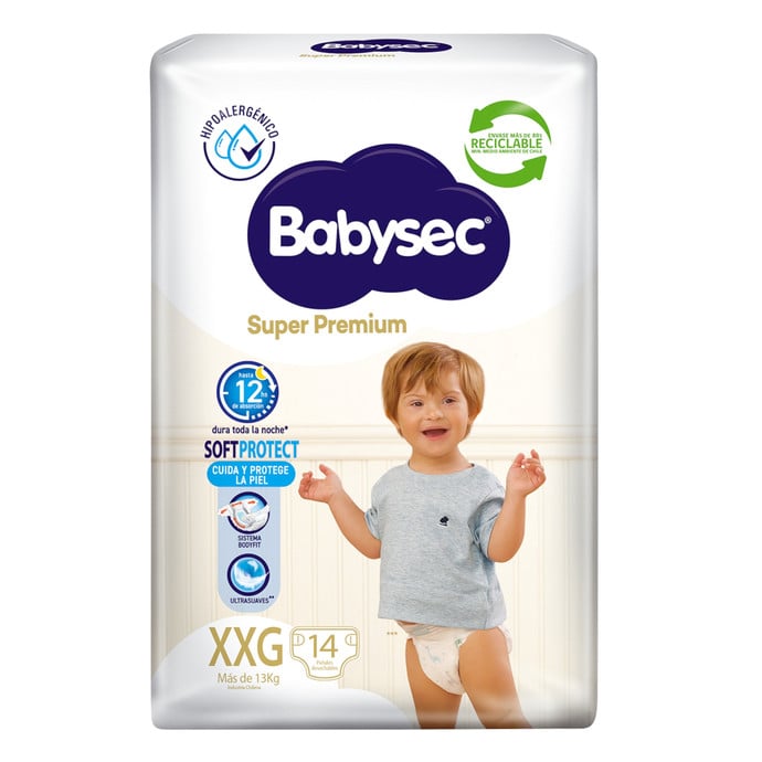 Pañales de Bebé Babysec Super Premium 14un XXG  - CPPBBBS408.jpg