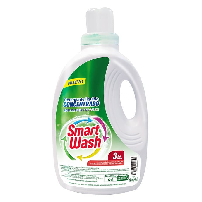 Smart Wash Detergente Líquido 3 Lt - Smart Wash Detergente Líquido 3 Lt