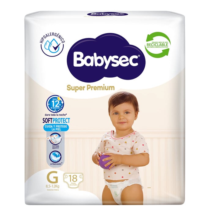 Pañales de Bebé Babysec Super Premium 18un G  - CPPBBBS406.jpg