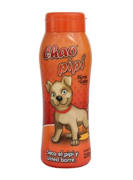 CHAO PIPI TALCO ABSORBENTE PARA PERROS Y GATOS 250 GR