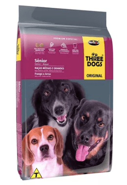 THREE DOGS ORIGINAL SENIOR RAZAS MEDIANAS Y GRANDES 3 KG