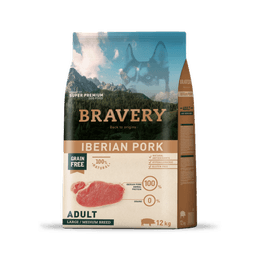 BRAVERY ADULTO RAZAS MEDIANAS Y GRANDES IBERIAN PORK 12 KG