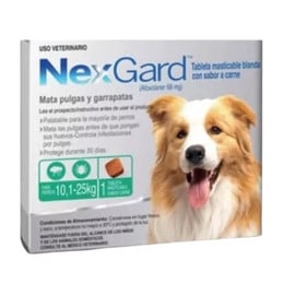 NEXGARD 1 TABLETA PARA PERROS DE 10,1 A 25KG