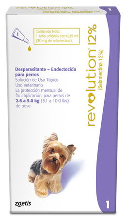 PIPETA REVOLUTION 12% PARA PERROS DE 2,6 A 5 KG