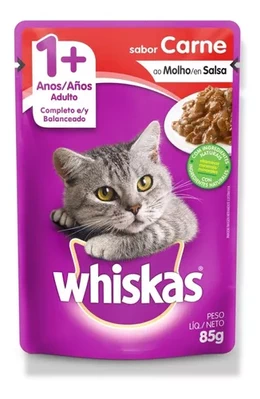 WHISKAS SACHET CARNE CAJA 20 UNIDADES