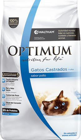 OPTIMUM GATO ADULTO CASTRADO 3KG