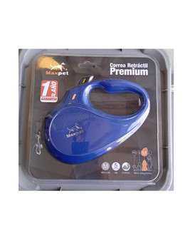 CORREA PREMIUM RETRACTIL CORDEL MAXPET  TALLA M