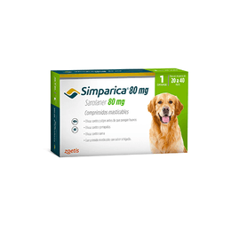 SIMPARICA PARA PERROS 1 COMPRIMIDO 20 A 40 KG DE PESO