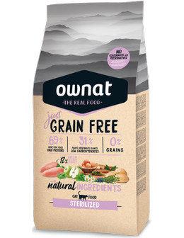 OWNAT GRAIN FREE GATO ESTERILIZADO 1 KG