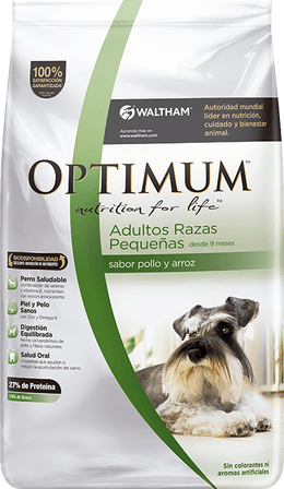 OPTIMUM ADULTOS RAZAS PEQUEÑAS 3KG