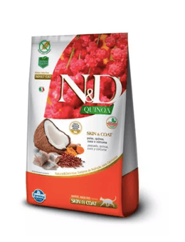 N&D QUINOA GATO ADULTO SKIN & COAT 1,5 KG