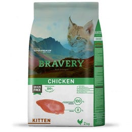 BRAVERY GATITO KITTEN POLLO 2KG