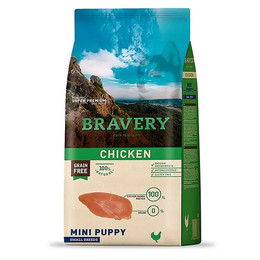 BRAVERY CACHORRO MINI POLLO 2KG