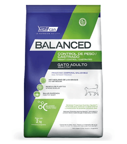 VITALCAN BALANCED GATO ADULTO CONTROL PESO/CASTRADO  2KG