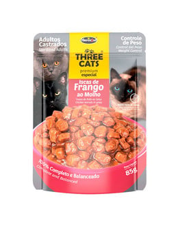 THREE CATS SACHET GATOS CASTRADOS 85gr