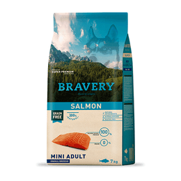 BRAVERY ADULTO MINI SALMON 7 KG