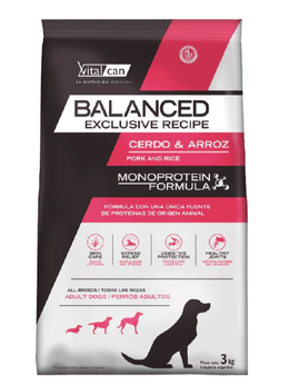 VITALCAN BALANCED PERRO ADULTO MONOPROTEIN 3 KG