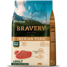 BRAVERY ADULTO RAZAS MEDIANAS Y GRANDES IBERIAN PORK 4KG