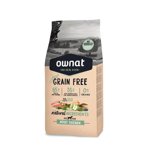 OWNAT GRAIN FREE CHICKEN PERRO ADULTO 14  KG - ownat_grain_free_pollo.png