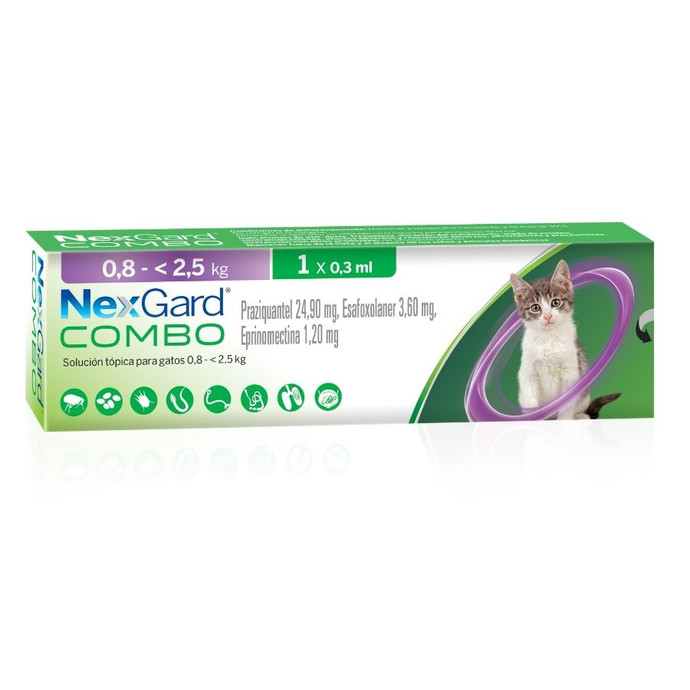 NEXGARD COMBO PARA GATOS 0,8 A 2,5 KG - NEXGARD COMBO KITTEN.jpeg