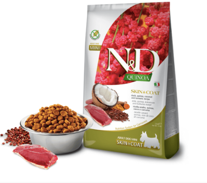 N&D QUINOA SKIN & COAT SABOR PATO ADULTO MINI 2,5 KG - nyd_quinoa_skincoat.png