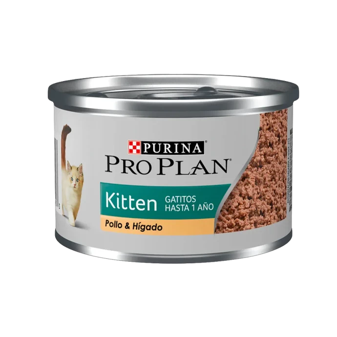 PRO PLAN LATA PARA GATITO POLLO E HÍGADO 85 GR - proplan_kitten_lata.webp