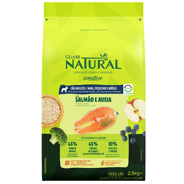 GUABI NATURAL PERRO ADULTO SENSITIVE 2,5 KG - guabi_perro_sensitive.webp