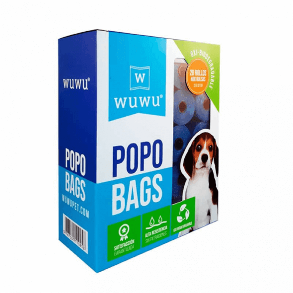 WUWU POPO BAGS BOLSAS BIODEGRADABLE 20 ROLLOS 400 BOLSAS - maskoticas.cl.png