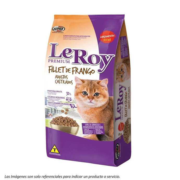 LEROY PARA GATO ADULTO CASTRADO POLLO 10 KG - Leroy-Gato-Castrado-Pollo.jpeg