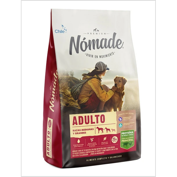 NOMADE PERRO ADULTO RAZAS MEDIANAS Y GRANDES 3 KG - NOMADE_ADULTO.webp