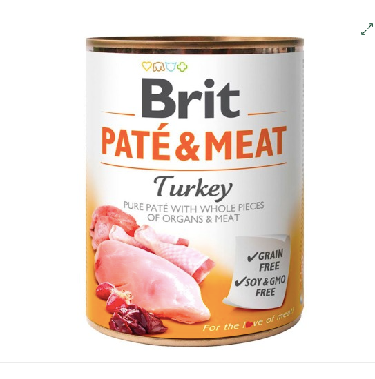 BRIT CARE PATÉ & MEAT PAVO 400 GR - brit_care_lata_pavo.png