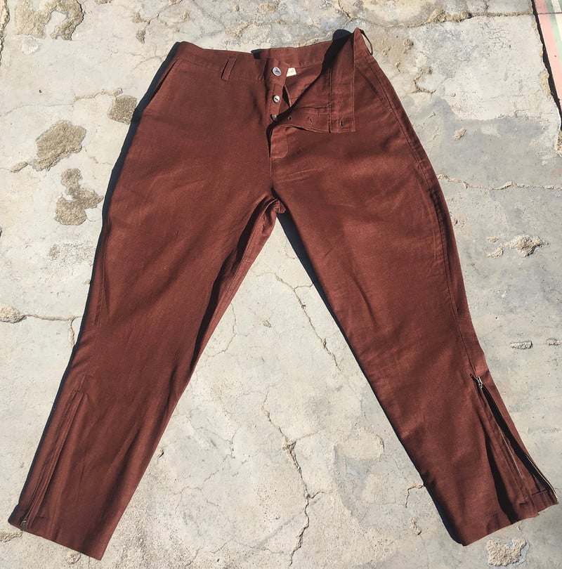 pantalon lino chocolate M