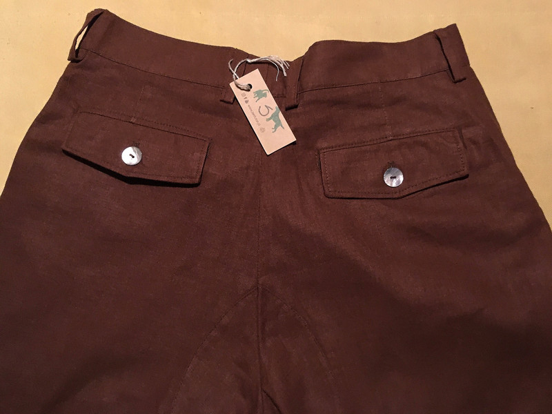 pantalon lino chocolate L