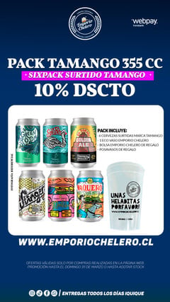 PACK 6 CERVEZAS TAMANGO BREBAJES + ECO VASO 