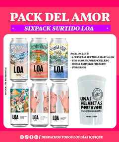 PACK 6 CERVEZAS LOA + ECO VASO 