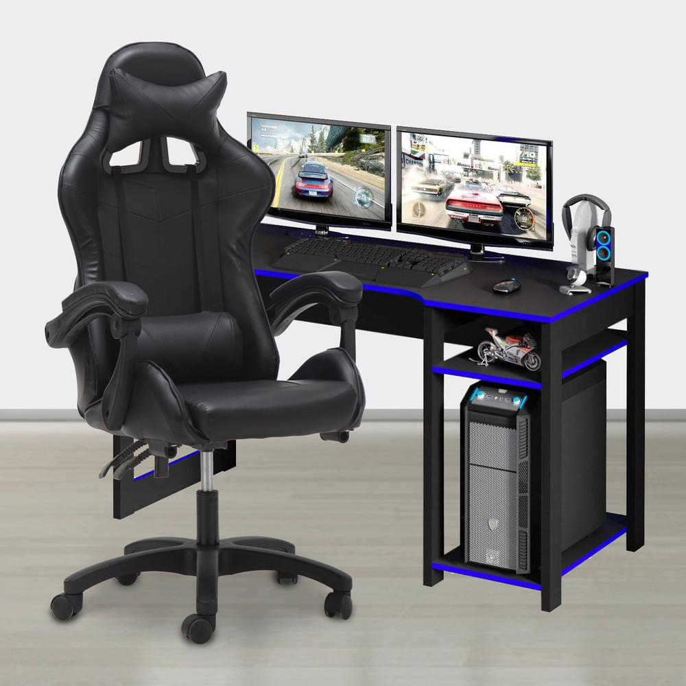 Escritorio esquinero para ordenador, mueble de oficina integrado, mesa de  ordenador de fibra de carbono, escritorio