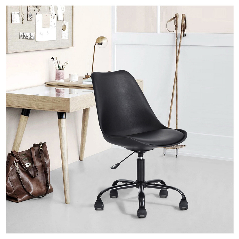 Silla de oficina, silla ergonómica de respaldo alto para computadora con  reposapiés reversible, silla de escritorio ajustable en altura, color marrón