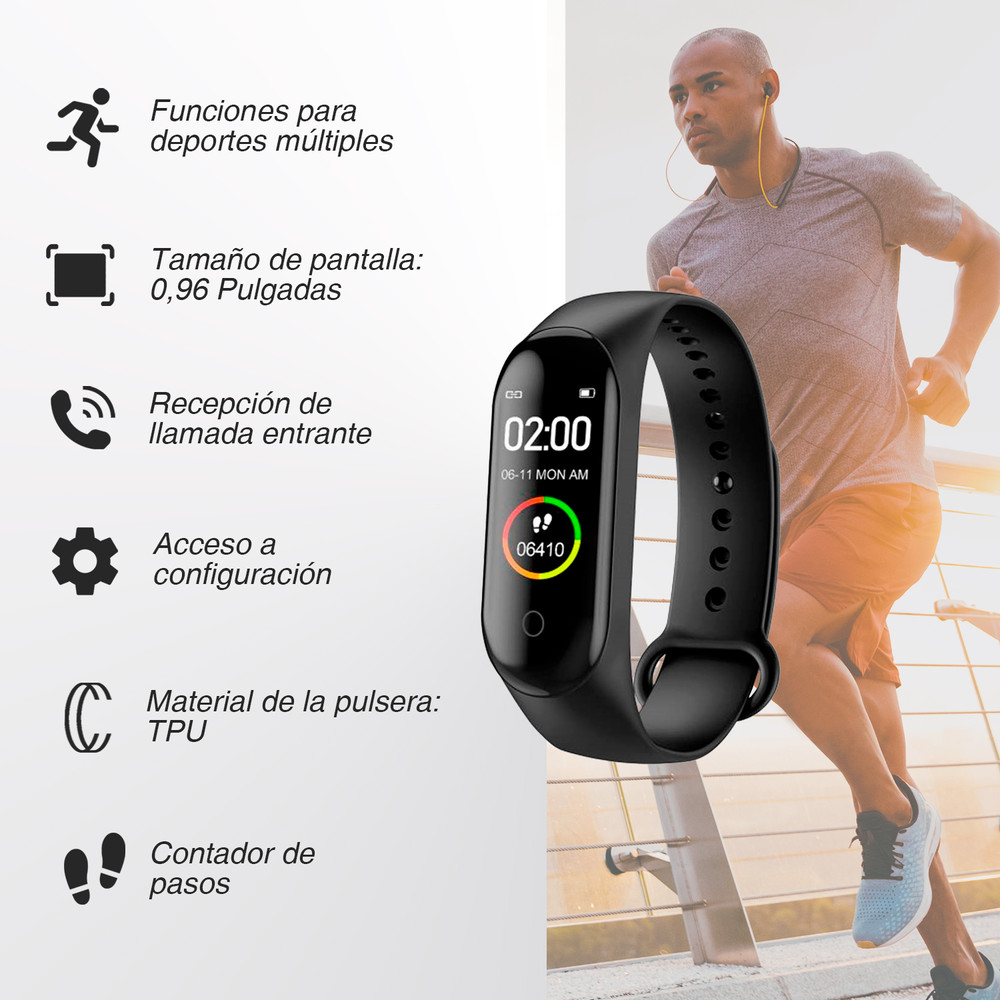 Smartwatch Reloj Inteligente Redondo QS9 Negro - ClubOferta