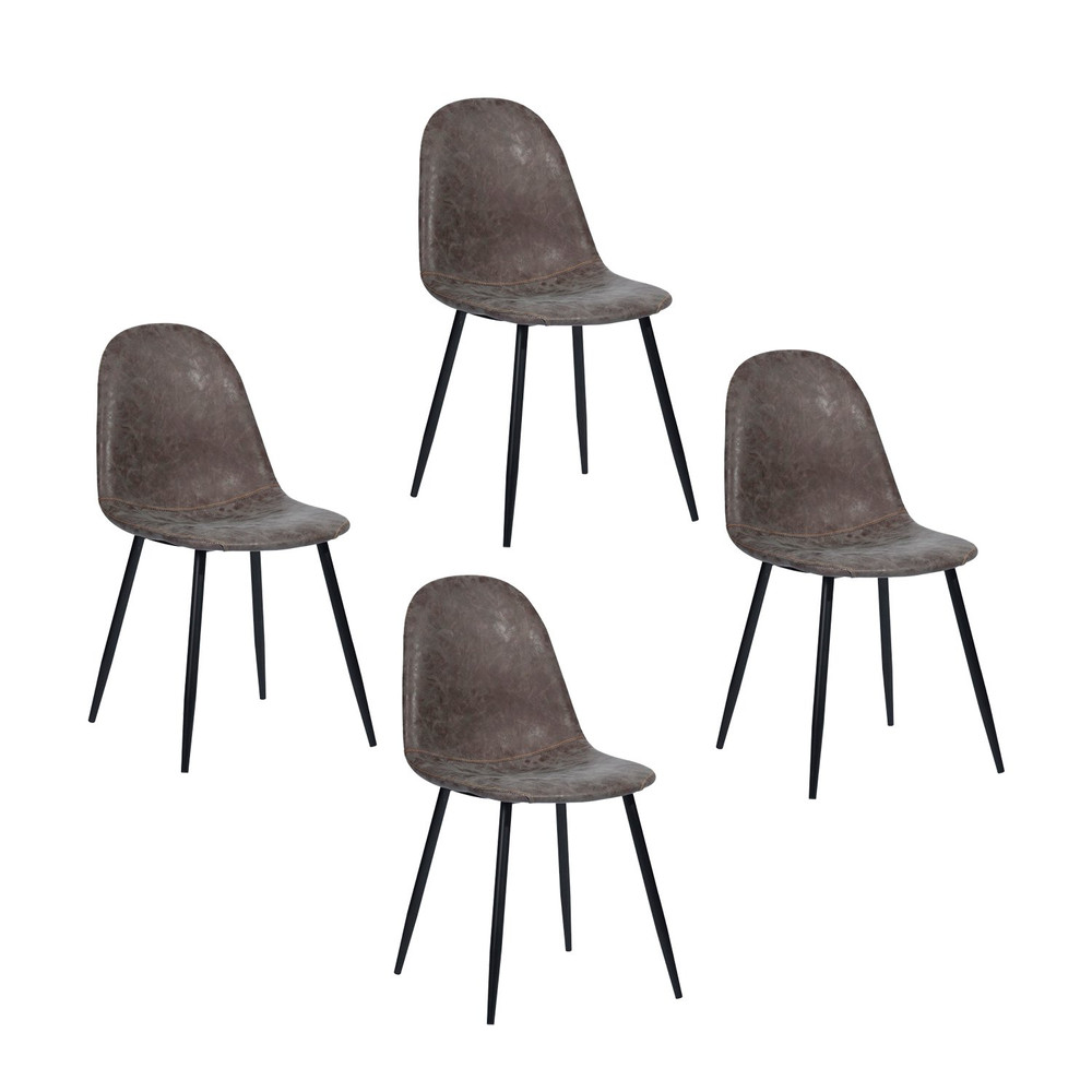 4 sillas Ingrid silla de comedor tapizada menta Pack 4 sillas