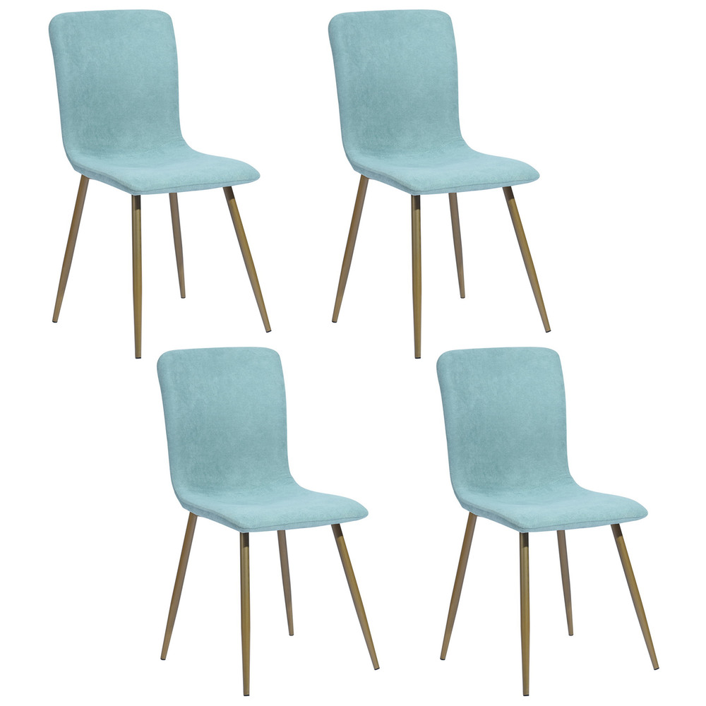 4 sillas Ingrid silla de comedor tapizada gris Pack 4 sillas